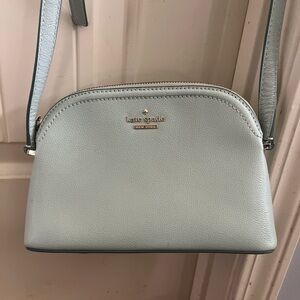 kate spade Pale Blue Pebbled Leather Crossbody Bag